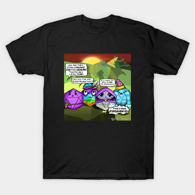 Dicey Dilemmas Comic #2 T-Shirt by Crafty Bunbun